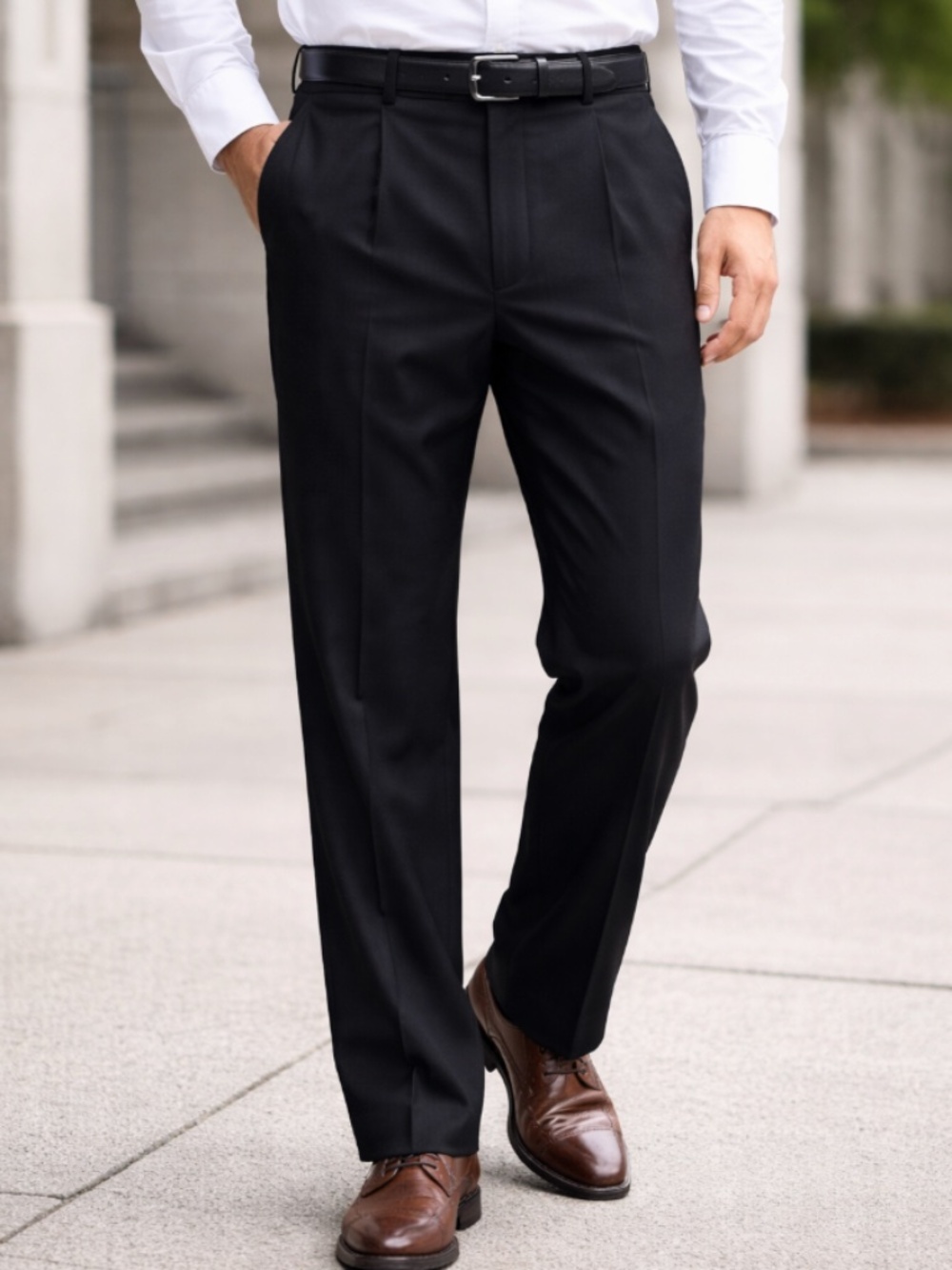 Men's Joseph & Feiss black slacks, 35 x 32